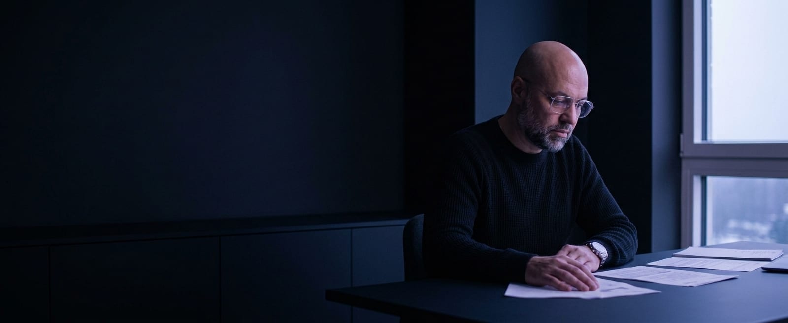 Nordine Mouaouia relisant les signaux de la veille au petit matin