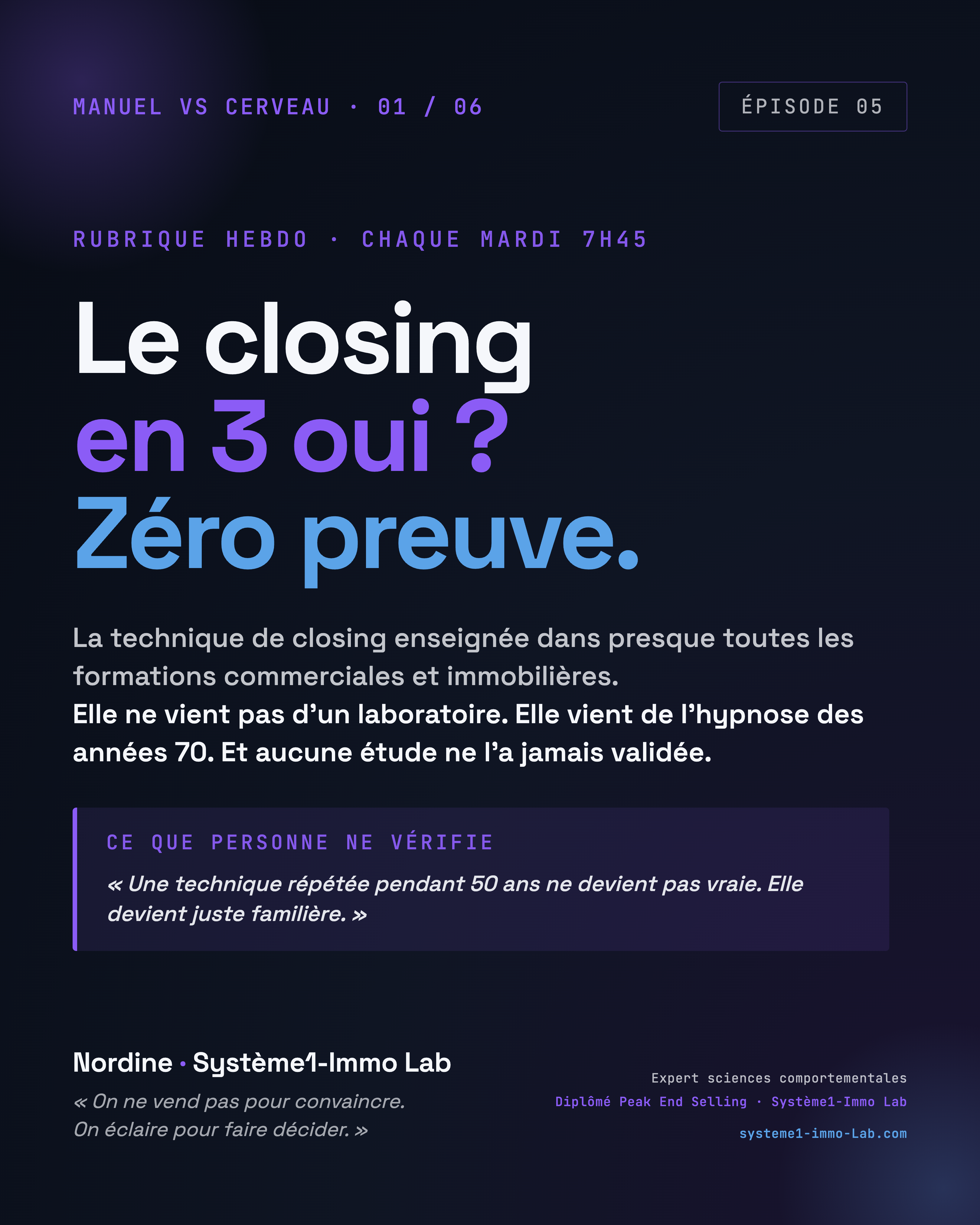 Le mythe des 3 oui, slide 1