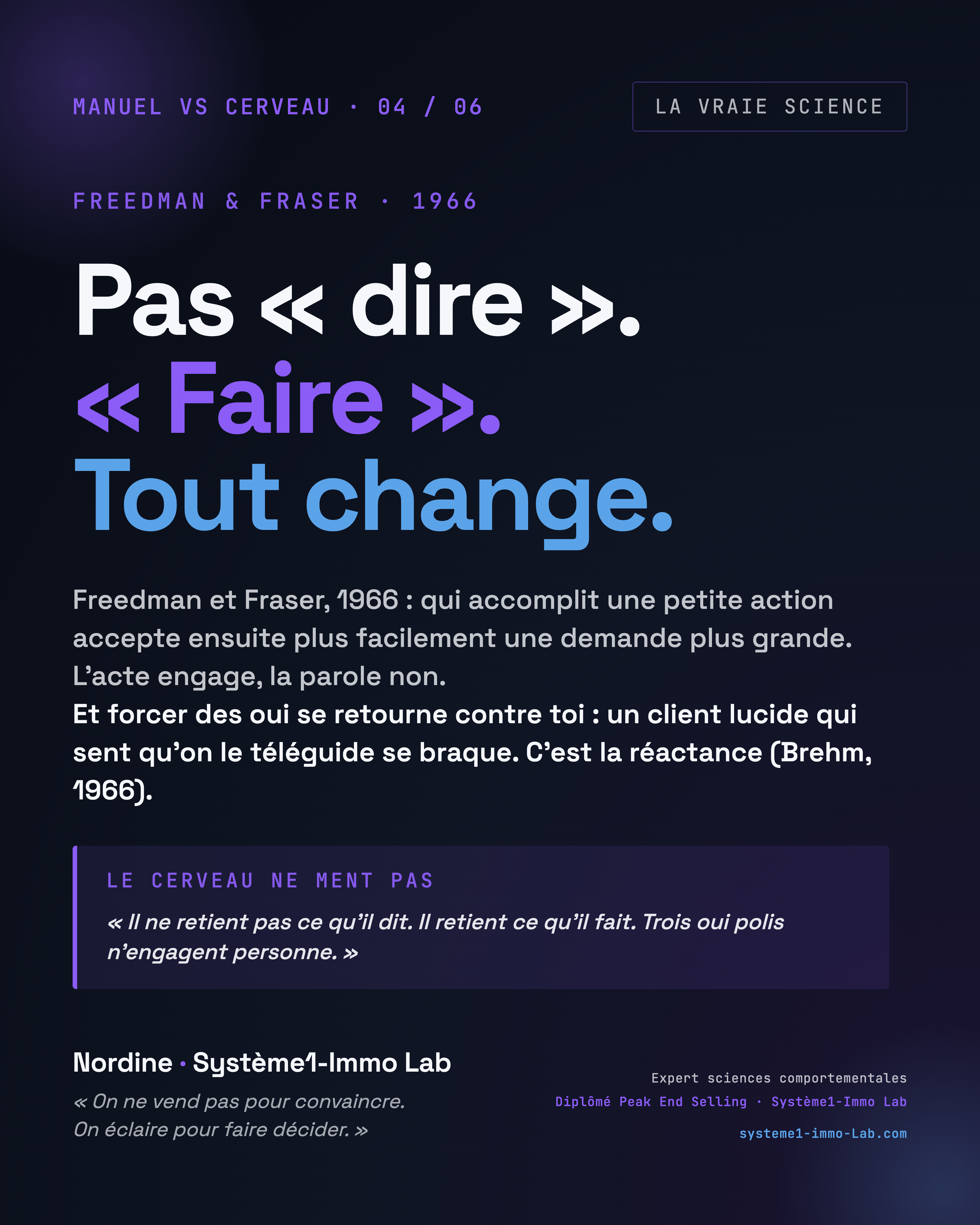Ce que dit la science, slide 4