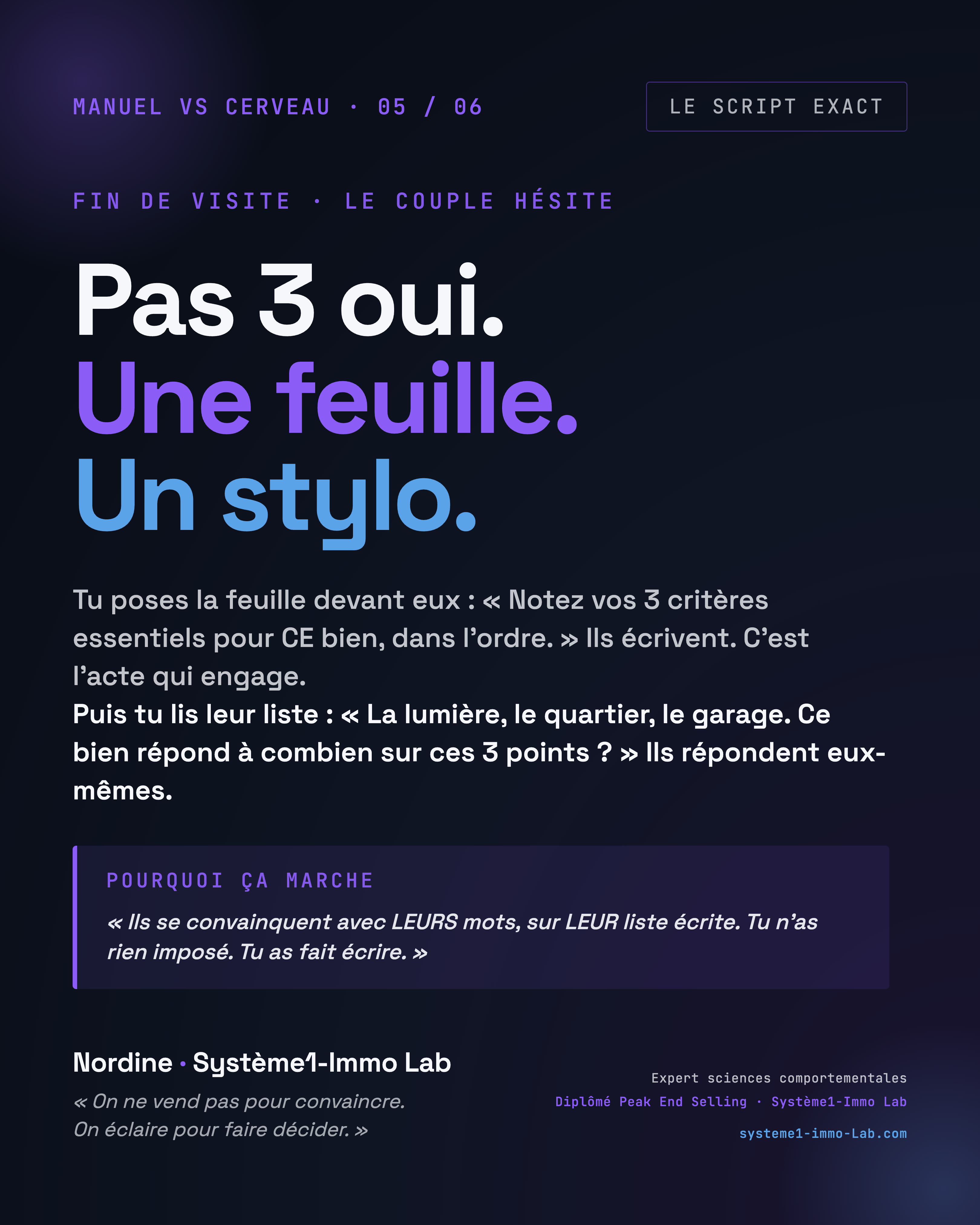Le script qui marche vraiment, slide 5